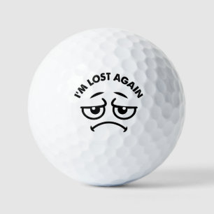 Balles De Golf drôle triste perdu
