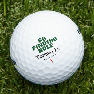 Balles De Golf Drôle Trouver le trou personnalisé