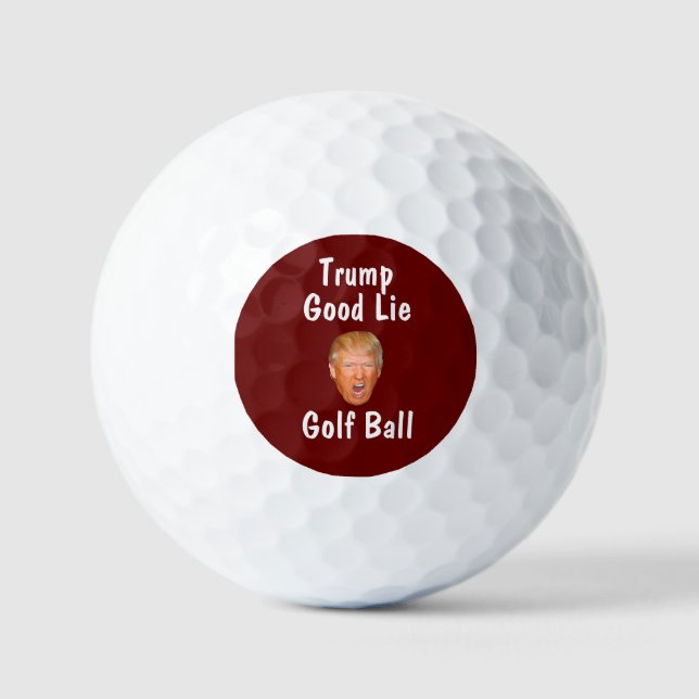 Balles De Golf Drôle Trump Bon mensonge Novelty Golf Balls (Recto)