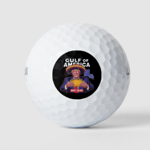 Balles De Golf Drôle Trump Golfe De Nous Amérique 2025 Trump 