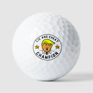 Balles De Golf Drôle Trump Lie et champion de la triche