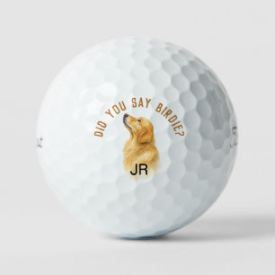 Balles De Golf Drôle Vous avez dit Birdie Chien Initiales personn