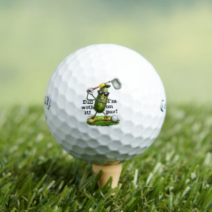 Balles de golf drôles au Dill - Cadeau farceur pou