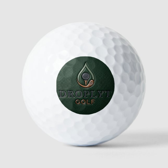 Balles De Golf Droplyt Golf Heritage Vert  (Recto)