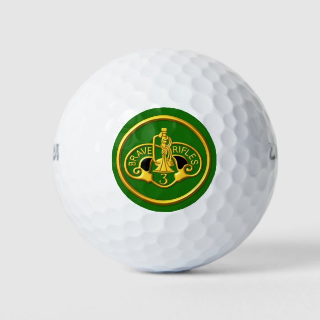 Balles de golf du 3e régiment de cavalerie blindée (Devant)
