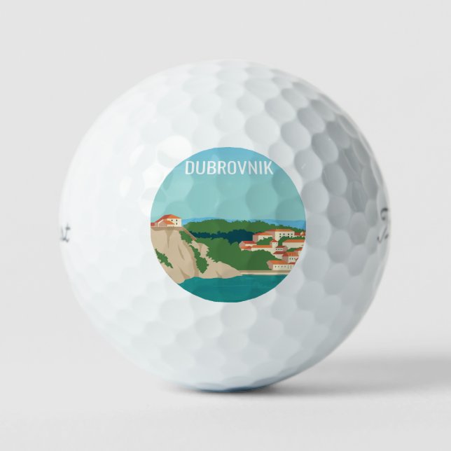Balles De Golf Dubrovnik Croatie (Recto)