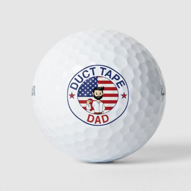 Balles De Golf Duct Tape Dad - Golf Ball (Devant)