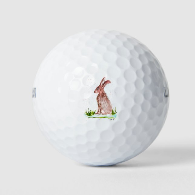 Balles De Golf Eau de lièvre animal bois lapin (Devant)