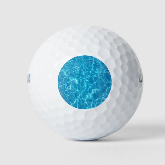 Balles De Golf Eau de piscine bleu ciel cristallin (Devant)