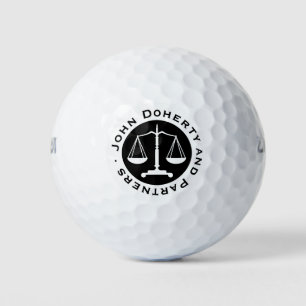 Balles De Golf Échelles classiques de justice   Avocat profession