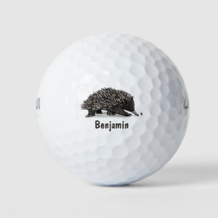 Balles De Golf Echidna mignonne avec dessin animé d'abeille