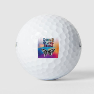 Balles De Golf Éclat de la vie avec papillon