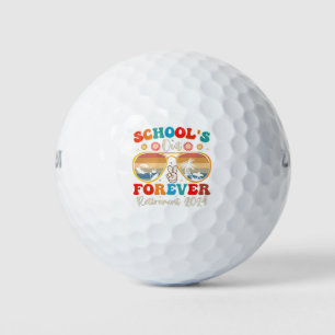 Balles De Golf Écoles Out Forever Retraité Enseignant Jour Dernie