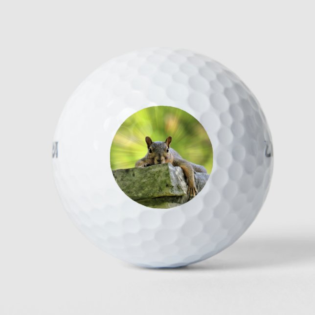 Balles De Golf Écureuil relaxant (Devant)