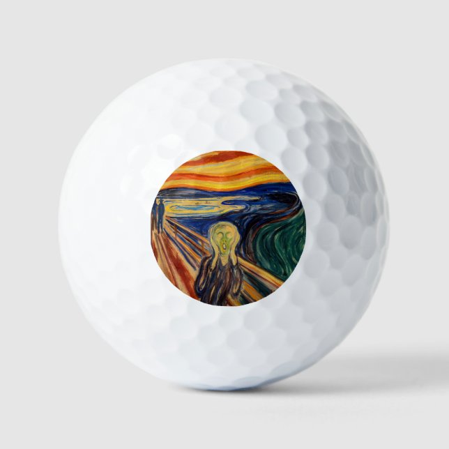 Balles De Golf Edvard Munch - Le cri 1910 (Recto)