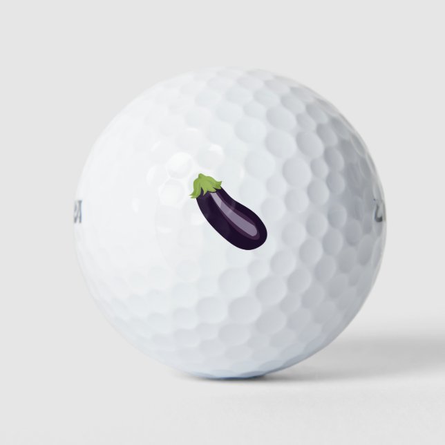 Balles De Golf Eggplant Emoji (Devant)