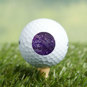 Balles De Golf Élégance Enchantante : Le papillon pourpre