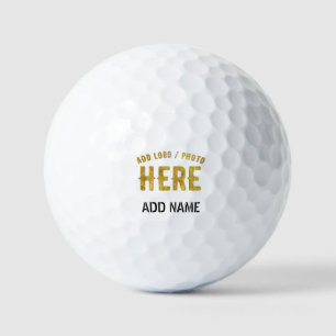 BALLES DE GOLF ÉLÉGANT BLANC PERSONNALISABLE MODERNE MARQUE VÉRIF