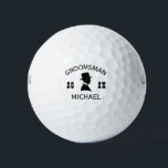 Balles De Golf Élégant Groomsmen Homme Casquette costume Vintage<br><div class="desc">Célébrez votre journée spéciale avec ce magnifique cadeau Groomsmen d'inspiration vintage, le mélange parfait de l'élégance classique et de l'atmosphère contemporaine. Ces produits méticuleusement conçus sont un cadeau customisé et personnalisé qui ajoute une touche de sophistication aux mariages, aux bacheliers, aux parties de fiançailles et au-delà. Chaque produit peut être...</div>