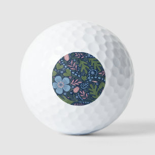 Balles De Golf Élégant motif floral d'art folklorique botanique v