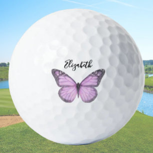Balles De Golf Élégant papillon monarque rose Dames personnalisée