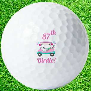Balles De Golf Élégante partie de golf féminin Panier 87e anniver