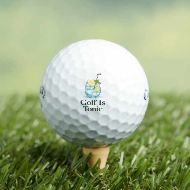 Balles de golf élégantes Cocktail Golf Is Tonic (T-shirt Insitu)