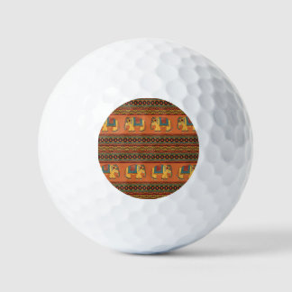 Balles De Golf Eléphants Indiens, Orange Traditionnel Sans Seamle