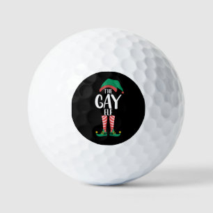 Balles De Golf Elfe Gay LGTBQ Tenue de Noël de famille assortie p