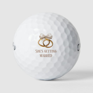 Balles De Golf 'Elle se marie' Mariage romantique et ludique