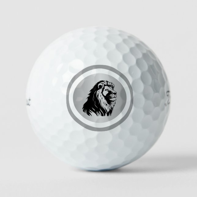 Balles de golf embellies Majestic Lion (Recto)