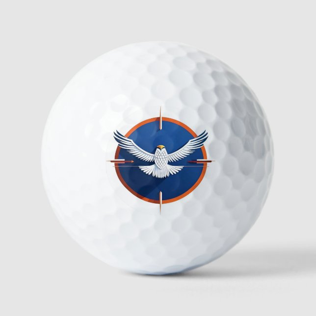 Balles De Golf Emblème de l'aigle américain (Recto)