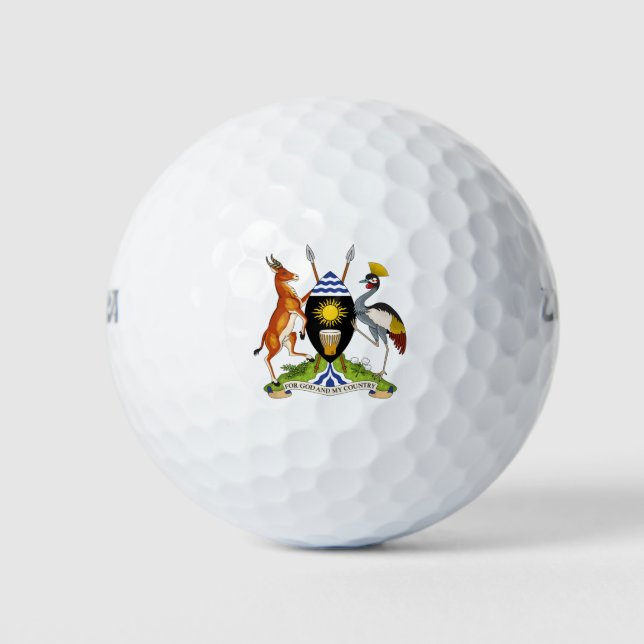 Balles De Golf emblème de l'ouganda (Devant)