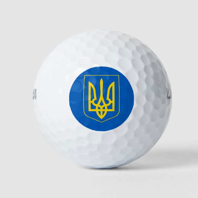 Balles De Golf emblème de l'ukraine (Devant)