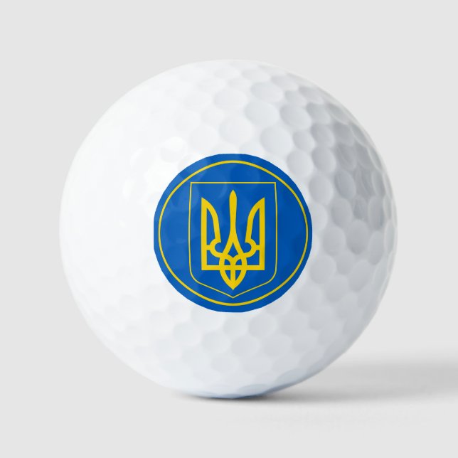 Balles De Golf emblème de l'ukraine (Recto)