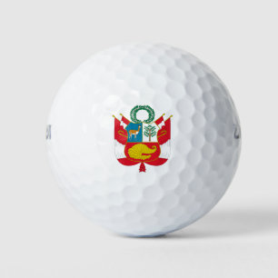 Balles De Golf emblème du pérou
