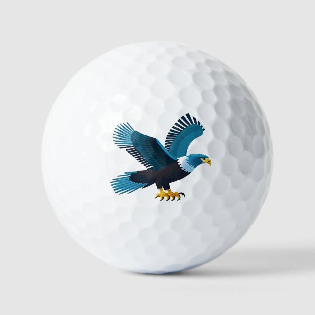 Balles De Golf Emblème élégant de l'aigle à tête blanche (Recto)