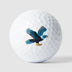 Balles De Golf Emblème élégant de pygargue à tête blanche