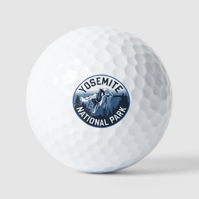 Balles De Golf Emblème rond Yosemite demi-dôme (Recto)