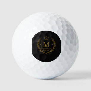Balles De Golf "Emblème Royal NMKY – Monogramme M Dessin de Crête