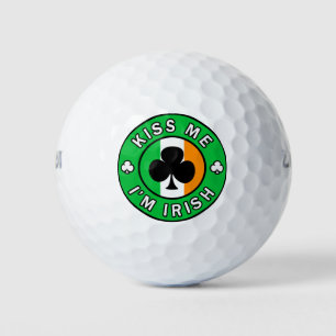 Balles De Golf Embrasse-moi Je suis irlandais