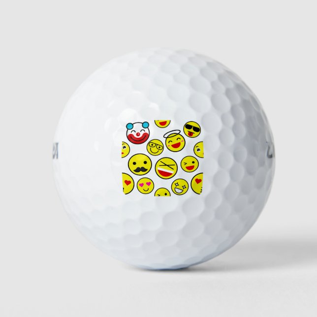 Balles De Golf émoticônes clowns (Devant)