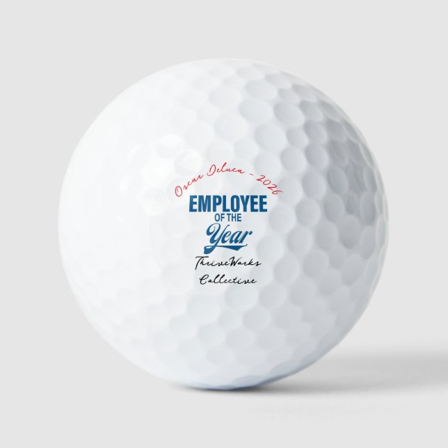 Balles De Golf Employee of the Year Custom Business Recognition (Recto)