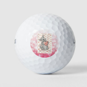 Balles De Golf Empreintes de pattes en forme de coeur