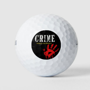 Balles De Golf empreintes digitales criminelles Golf Balls