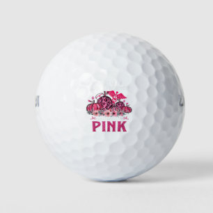 Balles De Golf En Octobre Nous Portons Pink Nurse Life Citrouille