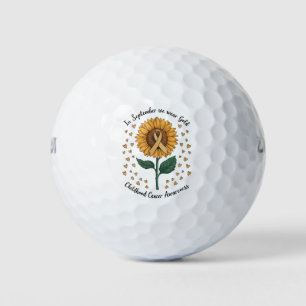 Balles De Golf En septembre nous portons de l'or pour la sensibil
