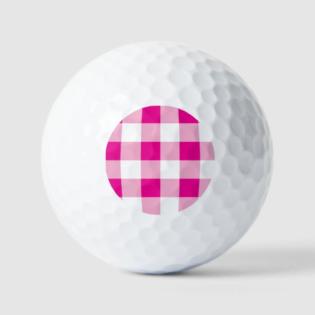 Balles De Golf en vichy Motif (Recto)