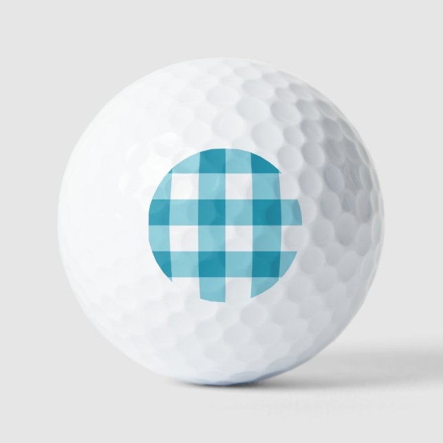 Balles De Golf en vichy Motif (Recto)