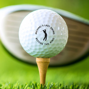 Balles De Golf Enterrement de vie de garçon dernier swing avant l
